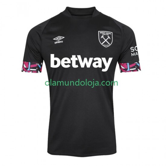 Camisola West Ham United Homem Equipamento Segundo 2022-2023 Manga Curta